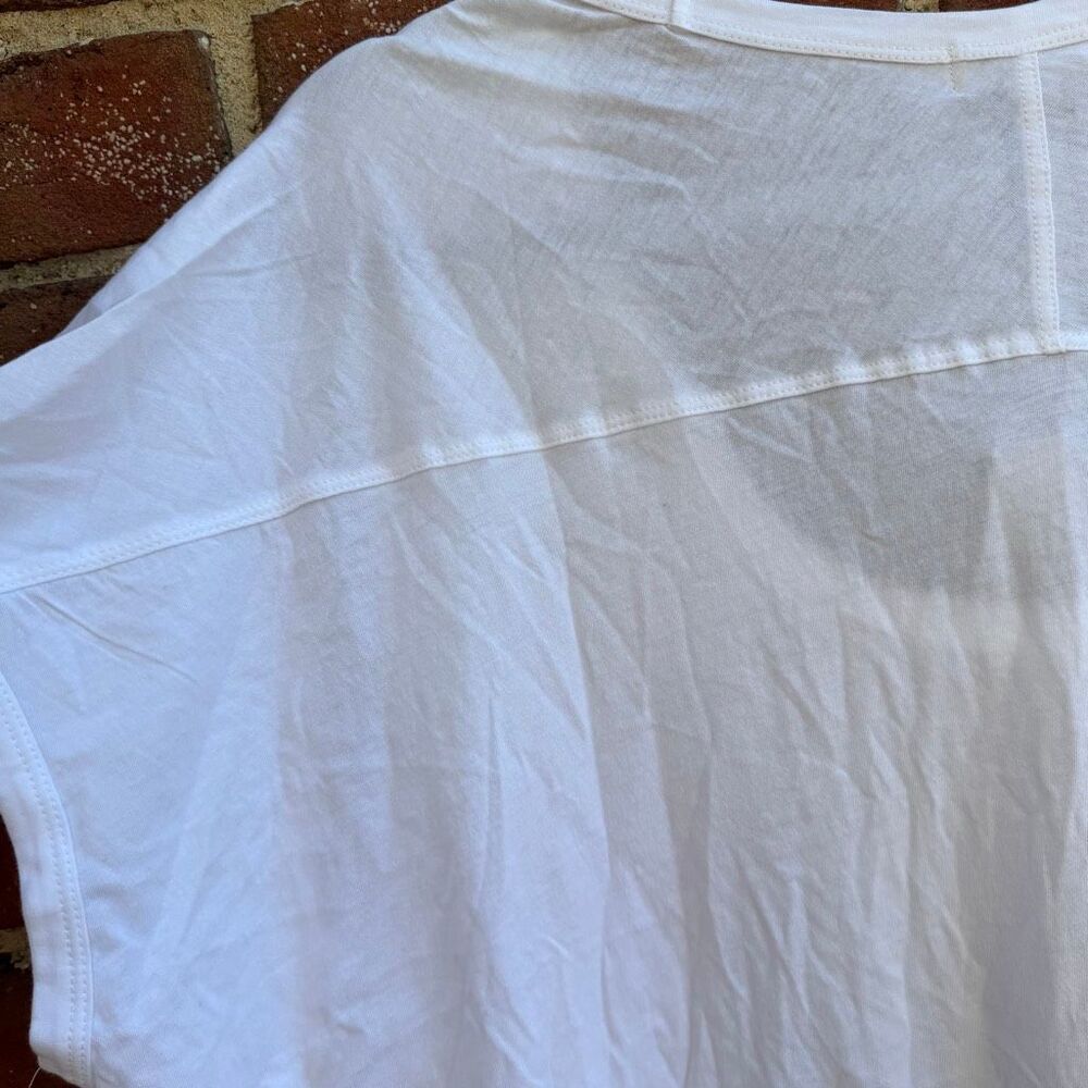Barefoot Dreams Malibu Collection Women's Scoop Neck Tunic T-shirt White 2X NEW - Picture 8 of 9